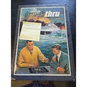 Vintage 1965 3M Bookshelf Game Breakthru Strategic Naval Battle Board Game